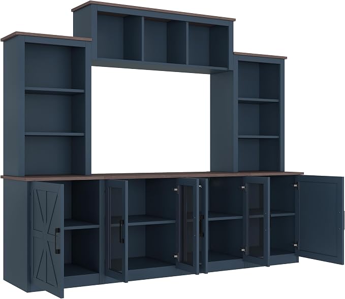 LUMISOL 4-Piece Entertainment Center Wall Unit - Image 6