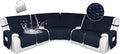 HDCAXKJ 100% Waterproof Reclining Sectional Couch Covers L Shape Recliner Sofa by HDCAXKJ
