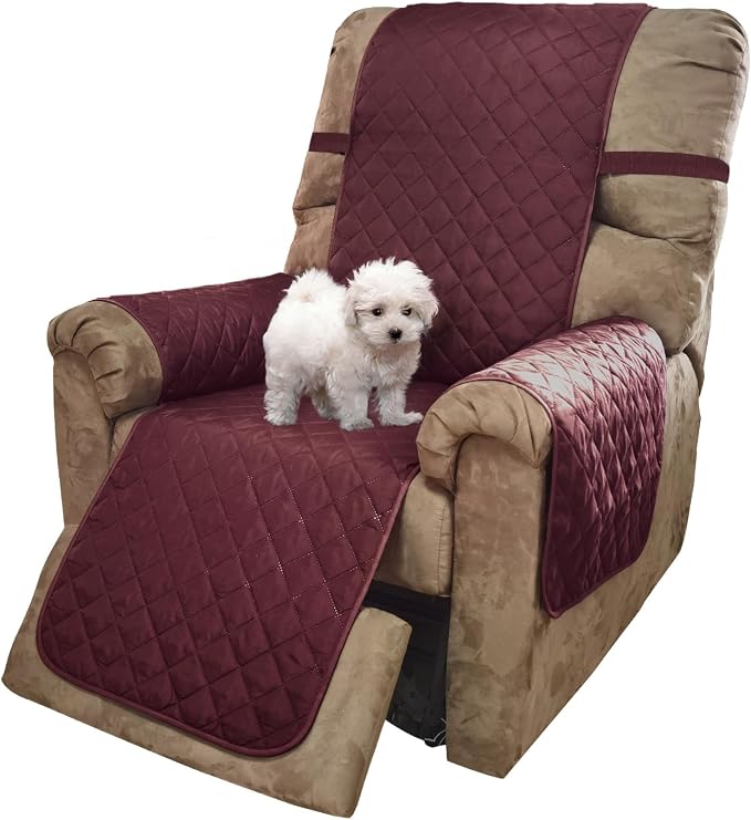 U-NICE HOME Recliner Chair Covers Reversible Quilted Water Repellent Pet by U-NICEHOME