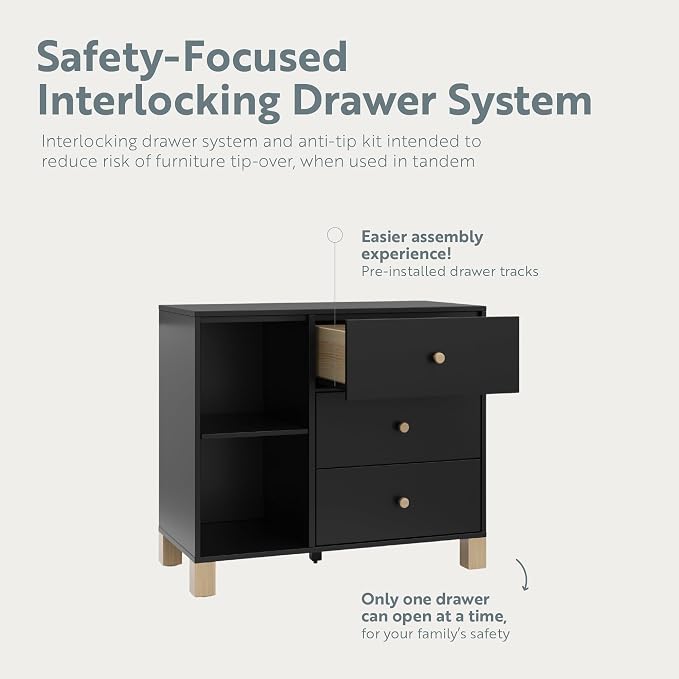 Storkcraft California 3 Drawer Combo Dresser – GREENGUARD Gold Certified - Image 7