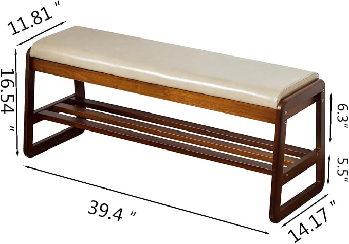 SOBIBO Shoe Bench with Storage - Image 2