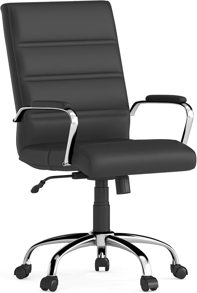 Flash Furniture Whitney Mid-Back Swivel LeatherSoft Desk Chair by FlashFurniture