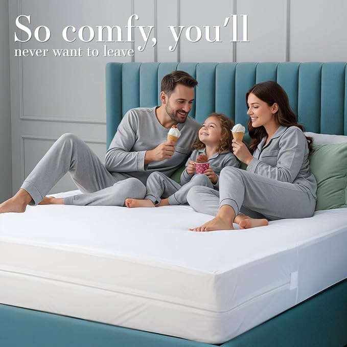 Utopia Bedding Full Size Mattress Protector Zippered, 100% Waterproof Bed Bug - Image 8