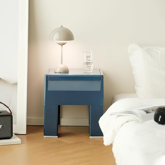 Nightstand Bedside Table with Storage Space, Dorm and Small Spaces, Easy - Image 2