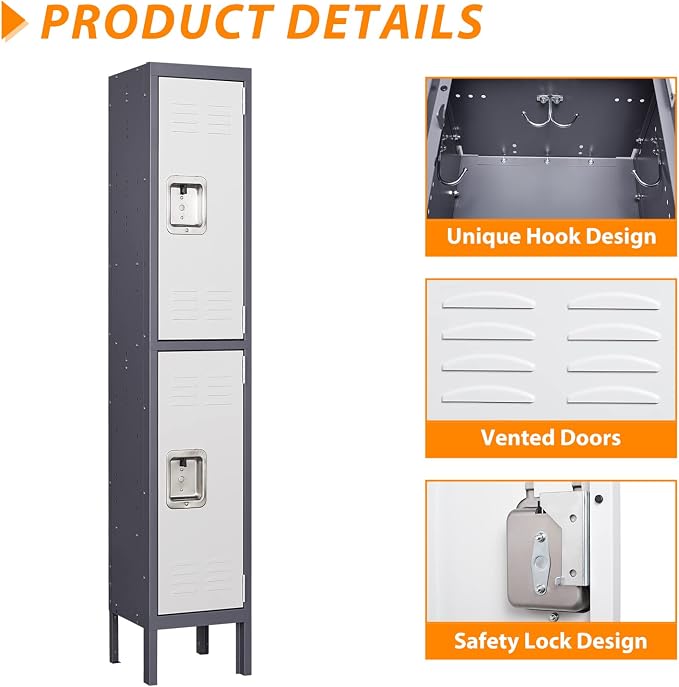 Metal Storage Locker, Lockable Employees Metal Locker - Image 4