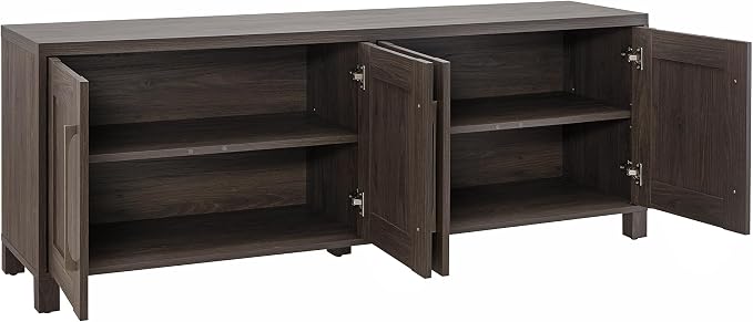 Henn&Hart Rectangular TV Stand for TV's up to 80" in Alder Brown, TV Stands for - Image 5