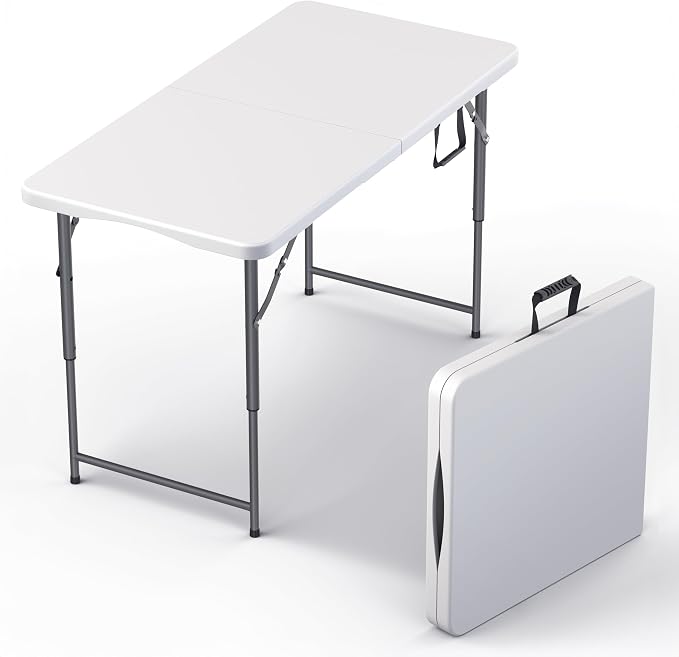 4 Feet Foldable Table Adjustable Height by OurModernSpace