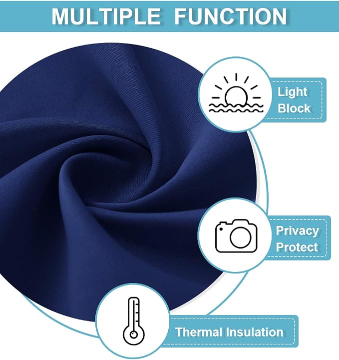 RYB HOME 54 inch Blackout Curtains - Image 5