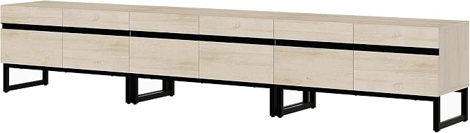 WAMPAT Modern TV Stand for 32-110 Inch TVs, Wood Entertainment Center - Image 9