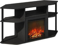 Furinno Jensen Fireplace TV Stand, NO Heat Decorative Electric Fireplace Corner by Furinno-FitsYourSpaceFitsYourBudget
