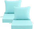 24''x24'' Outdoor Chair Cushions Set of 2, Patio Furniture Cushions by Unknown