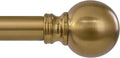 Warm Gold Curtain Rods for Windows 72 to144 Inch Brass Extra Long Heavy Duty by Unknown