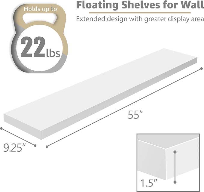 Sorbus Floating Shelves for Wall - Image 3