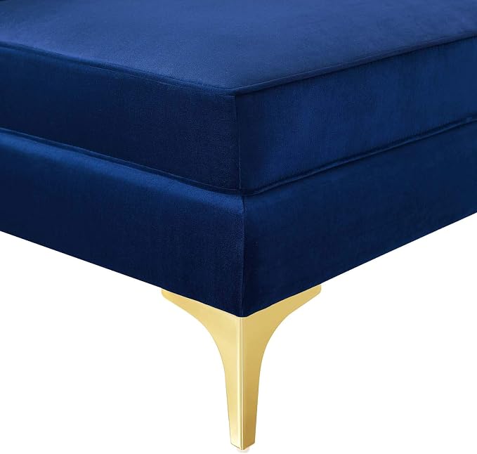 Modway EEI-4346-NAV Triumph Channel Tufted Performance Velvet Loveseat - Image 7