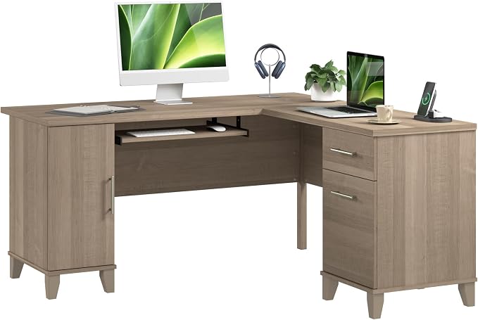 Bush Home 60-Inch L-Shaped Desk by BushHome