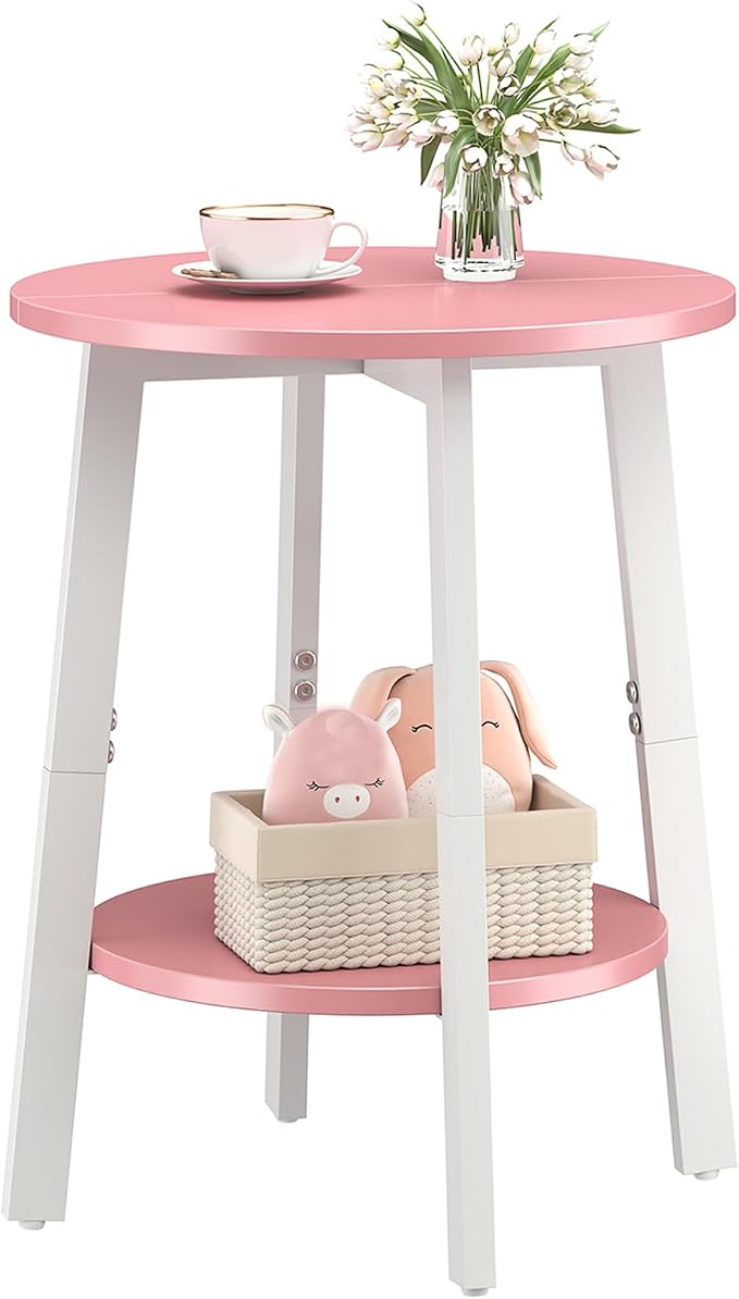 sthmec Side Table, Small Round End Table by Unknown