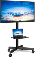Rfiver Mobile TV Stand for 23-65 Inch LCD LED Flat/Curved Panel Screen TVs up by Rfiver