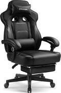 GTPLAYER Gaming Chair with Footrest, Big and Tall Game Chair 350lb Racing Style by GTPLAYER