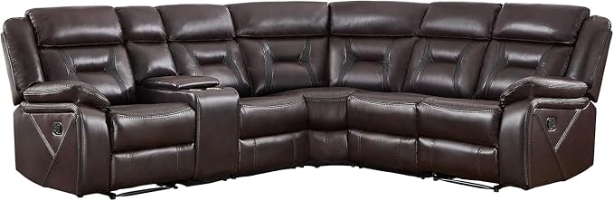 EBELLO Manual Reclining Sectional Sofa - Image 8