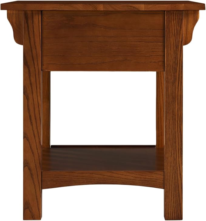 Leick Home Mission End Table, Solid Wood, 1 Storage Drawer, Additional Secret - Image 5