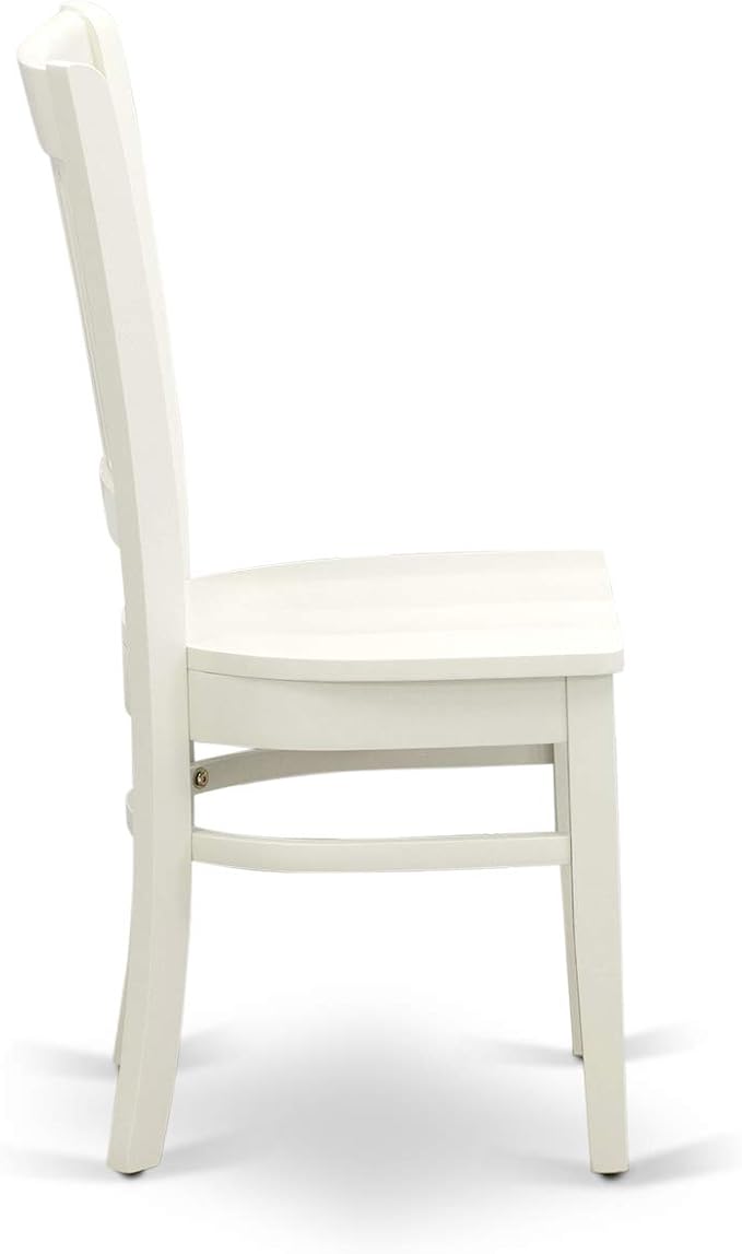 East West Furniture NDVA3-LWH-W 3 Piece Modern Dining Table Set Contains a - Image 10