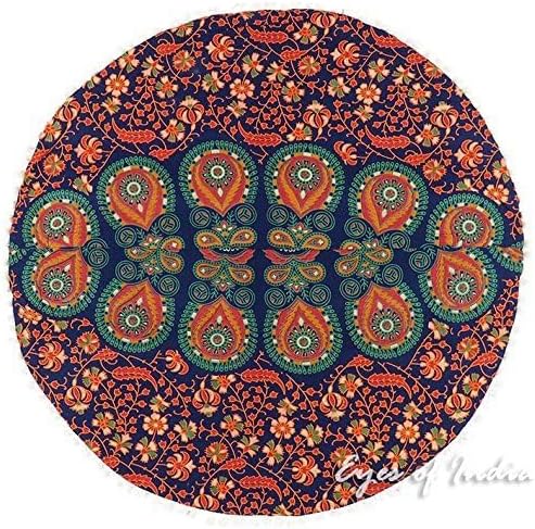 Mandala Floor Pillow Cover Meditation Cushion Seating Throw Hippie Round - Image 8