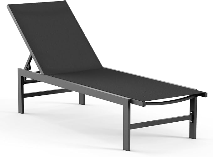 Vexwalx Outdoor Lounge Chair for Pool, Aluminum Chaise Lounge Chairs by Vexwalx