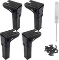 4Pcs Folding Table Furniture Legs 5.5 Inch, Heavy Duty Metal Hairpin Table Legs by LifCratms