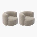 Acanva Luxury Modern Tight Curved Back Velvet Sofa, Minimalist Style Comfy Couch by acanva