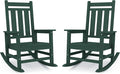KINGYES Oversized Outdoor Rocking Chair Set of 2, All-Weather Patio Rocking by KINGYES