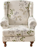 KRFOONN Wingback Chair Covers Slipcovers 2 Piece Stretch Wing Chair Covers by KRFOONN