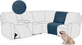 ALIECOM 100% Waterproof Recliner Sectional Couch Covers L Shape Stretch Corner by ALIECOM