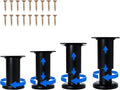 4 Pcs Adjustable Height Furniture Support Legs 3.15-4.72 inch, Metal Heavy Duty by Olldag
