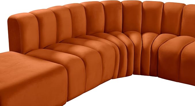 Meridian Furniture 103Cognac-S7A Arc Collection Modern | Contemporary Modular - Image 7