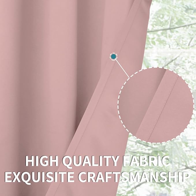 BGment Baby Pink Curtains for Girls Room - Image 7