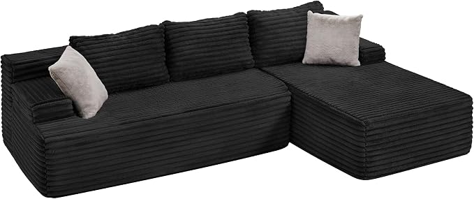 Hobestluk Modular Sectional Sofa Couches L-Shape Couch 3 Seat Modular Sofa - Image 8