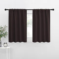 NICETOWN Kitchen Curtains, Toffee Brown, Short Blackout Drapes, Thermal by NICETOWN