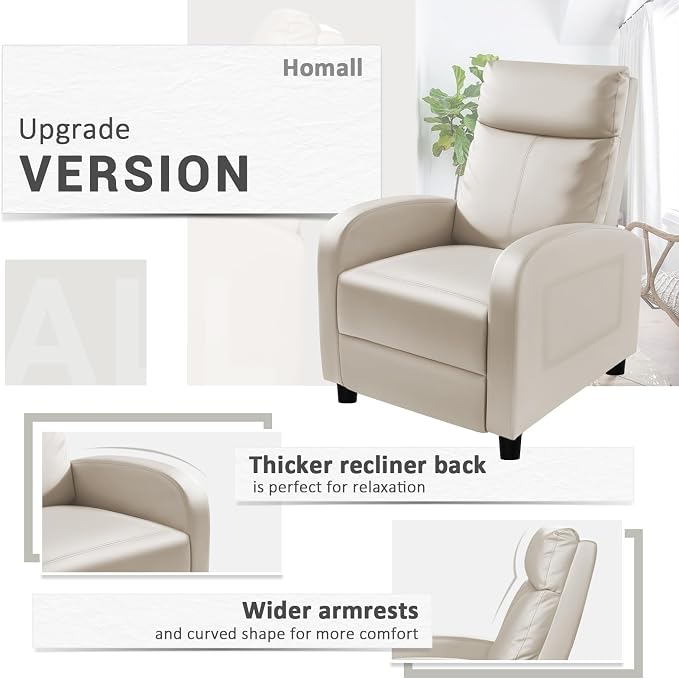 Homall Recliner Chair, Recliner Sofa - Image 5