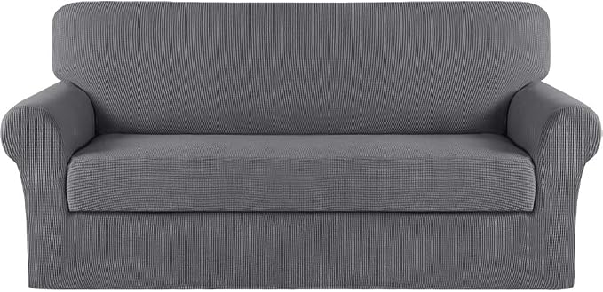 Turquoize Stretch Sofa Slipcover 2 Pieces Sofa Cover Couch Cover by Turquoize