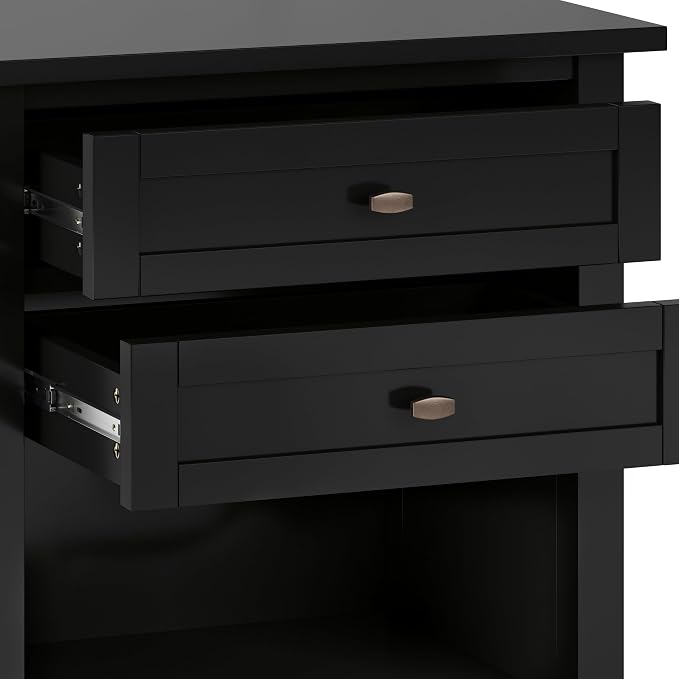 SIMPLIHOME Warm Shaker Bedside Table - Image 7