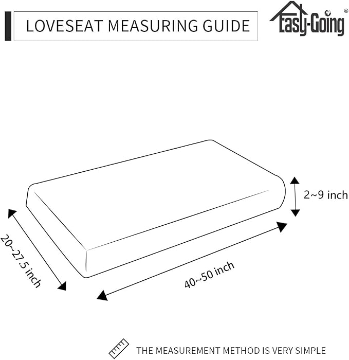 Easy-Going Stretch Loveseat Cushion Cover Sofa Cushion Furniture Protector Sofa - Image 7