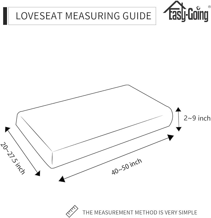 Easy-Going Stretch Loveseat Cushion Cover Sofa Cushion Furniture Protector Sofa - Image 5