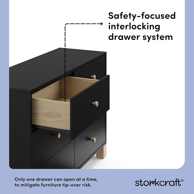 Storkcraft California 6-Drawer Double Dresser - Image 7