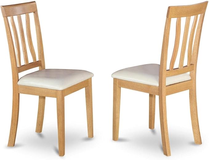 East West Furniture ANC-OAK-LC Antique Kitchen Dining Chairs by EastWestFurniture