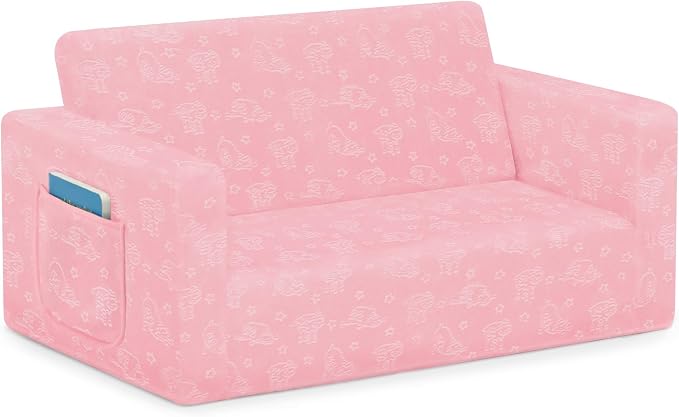Delta Children - Serta Perfect Sleeper Kids 2-Seater Sofa, Convertible 2-in-1 - Image 7