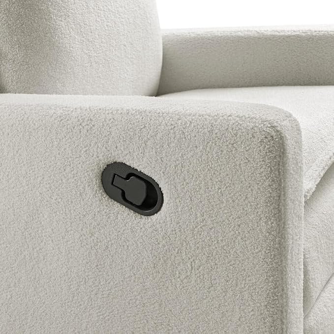 Oxford Baby Uptown Upholstered Glider Recliner Rocking Chair 360° Swivel - Image 8
