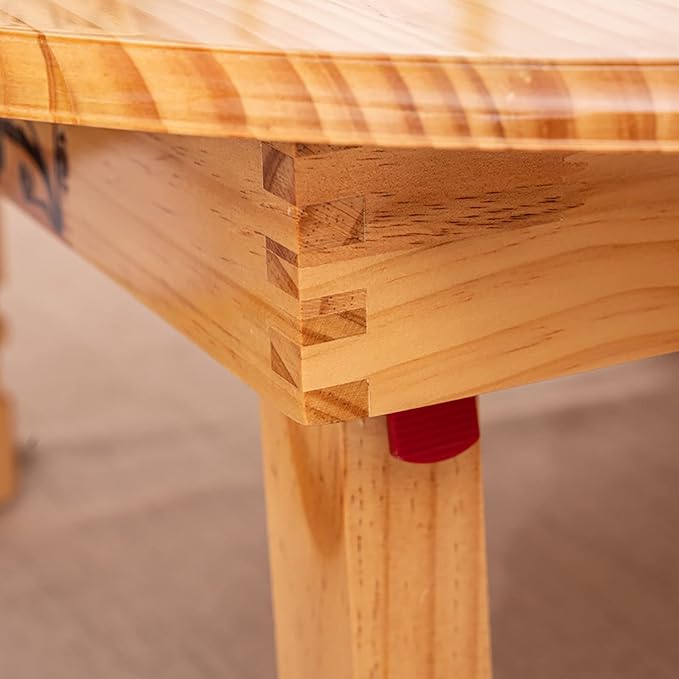 Folding Round Table, Korean Solid Wood Dining Table/Study Table/Coffee - Image 4