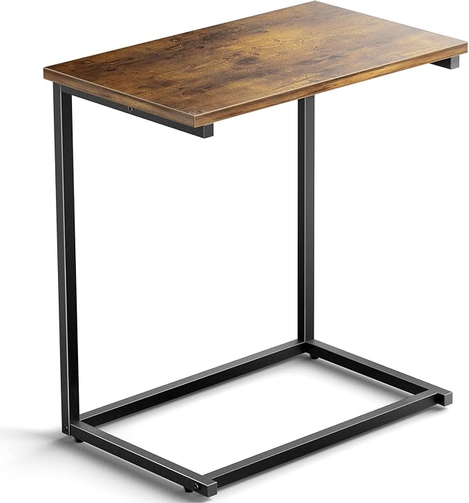 Pipishell C Shaped End Table 27 inches High, Side Table by Pipishell