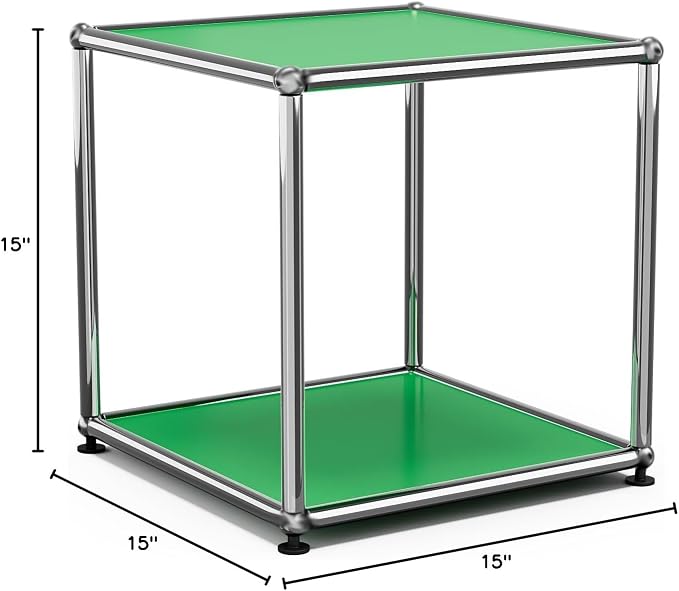 Nightstand Modern Storage Cabinet Green A Versatile Free-Standing Organizer - Image 3
