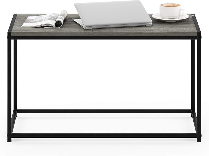 FURINNO Camnus Modern Living Coffee Table, French Oak Grey - Image 4